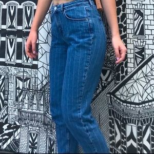 Denim pin stripe jeans